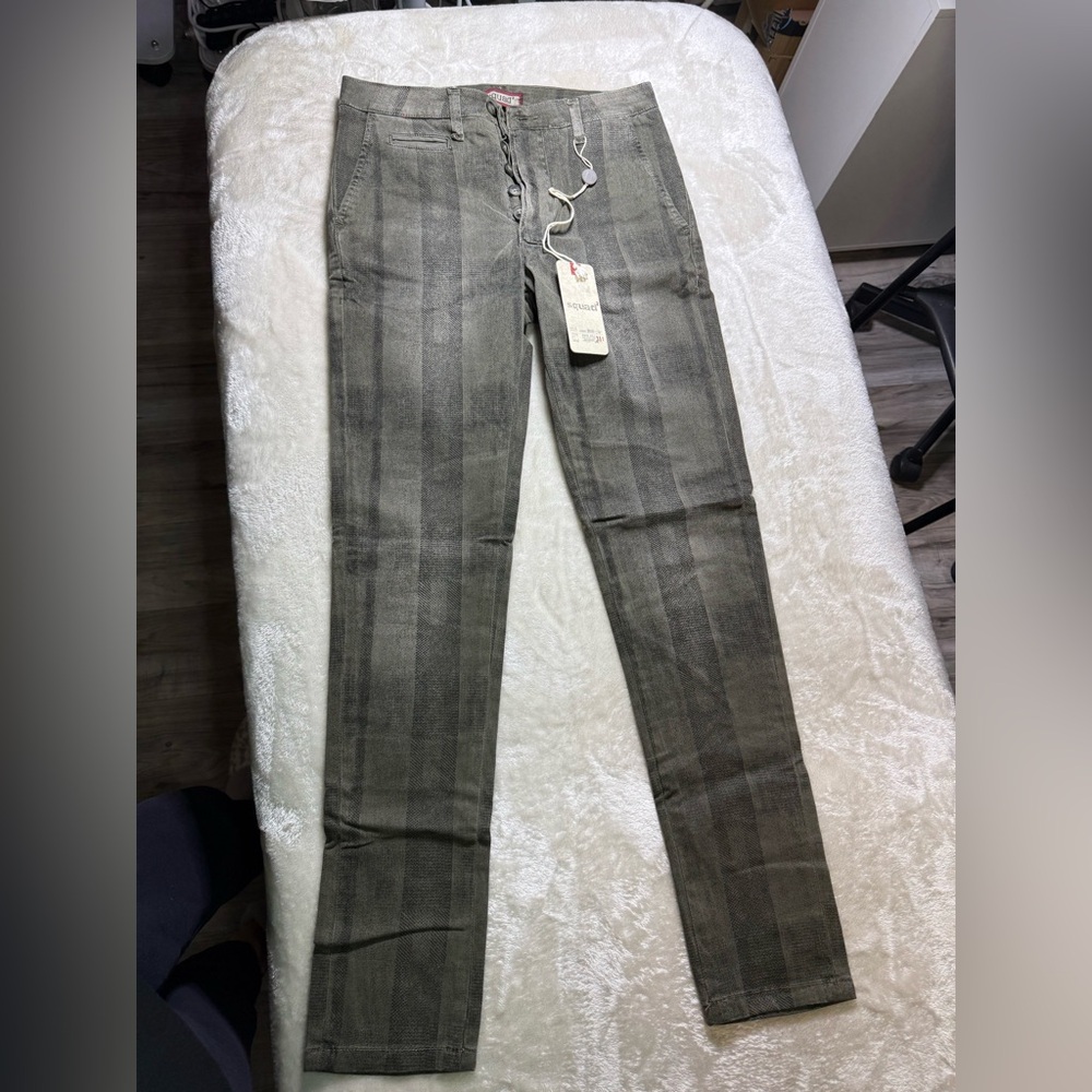 Stylish Gray squad italy Women's Jeans sz 42 (27) nwt